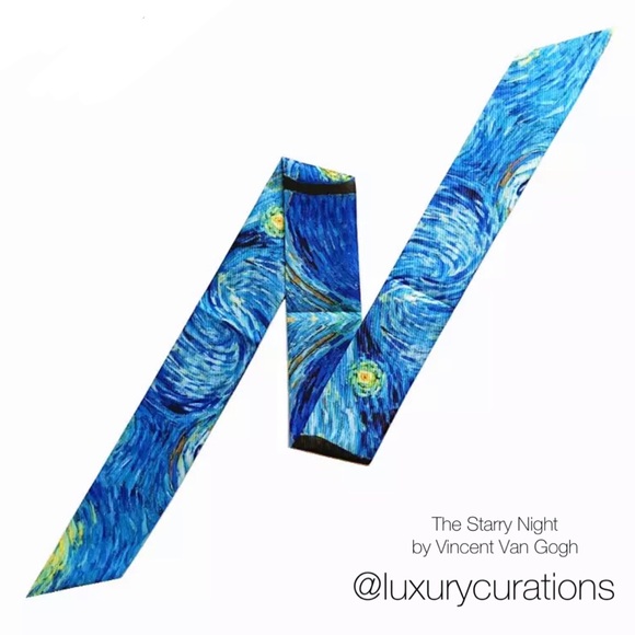 Starry Night by Vincent Van Gogh Twilly Scarf - Picture 1 of 3